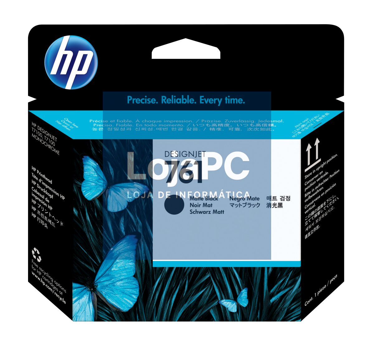 HP 761 original printhead CH648A matte black and matte black standard capacity 1-pack