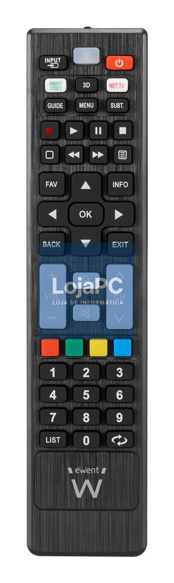 EWENT Remote Control for LG, Samsung, Sony, Hisense, TCL TV and Smart TVs (2x AAA included) Ready to use