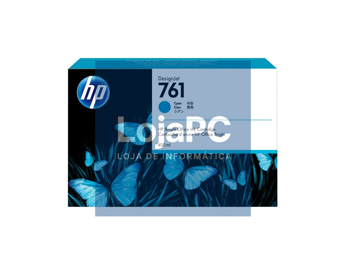 HP 761 original Ink cartridge CM994A cyan standard capacity 400ml 1-pack