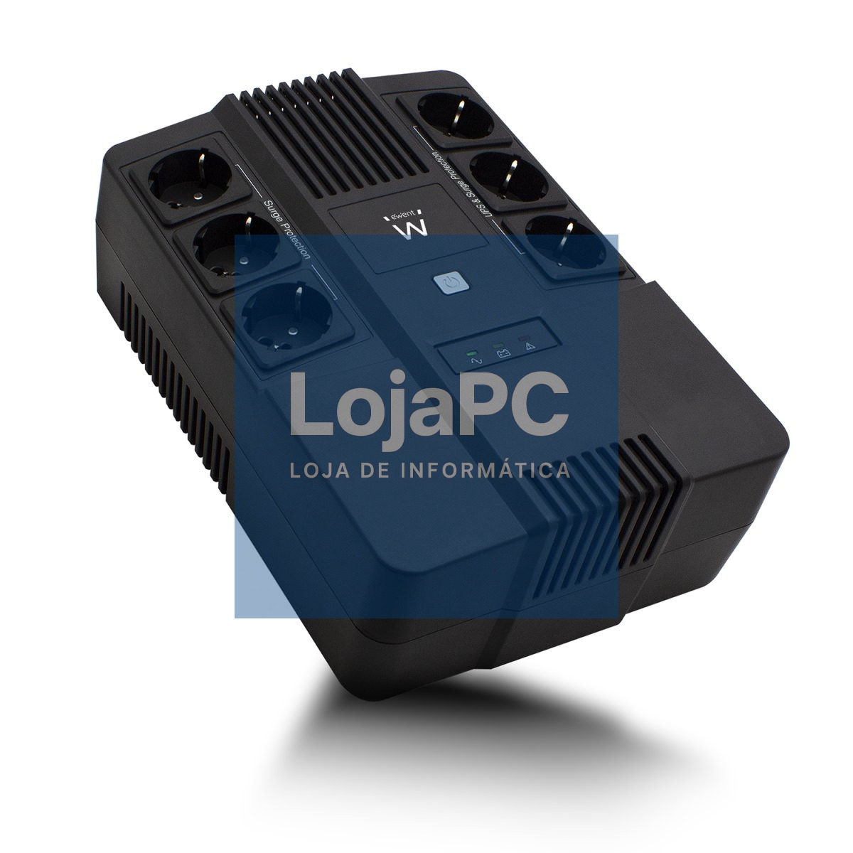 EWENT UPS 700VA Linha Interativa com AVR, 6 x CEE7/3