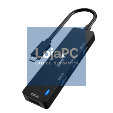 Genius UH-400, 4-in-1 USB HUB, USB 3.0, Black