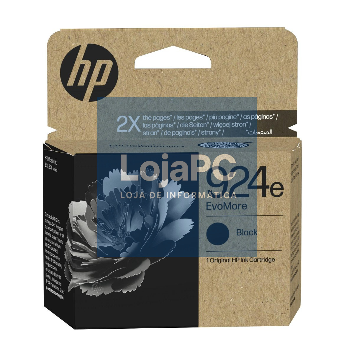 HP 924e EvoMore Black Original Ink Cartridge