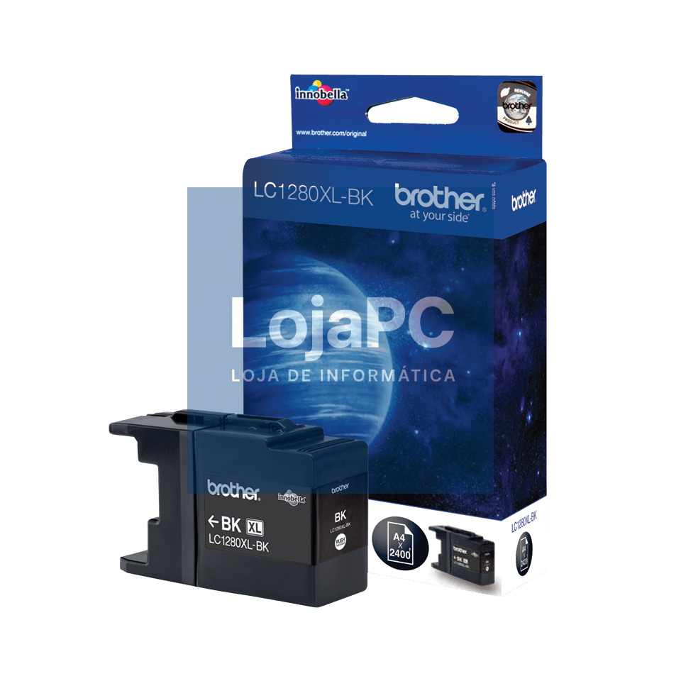 BROTHER LC1280XLBK Ink black 2400pages MFCJ5910 MFCJ6510 MFCJ6710 MFCJ6910