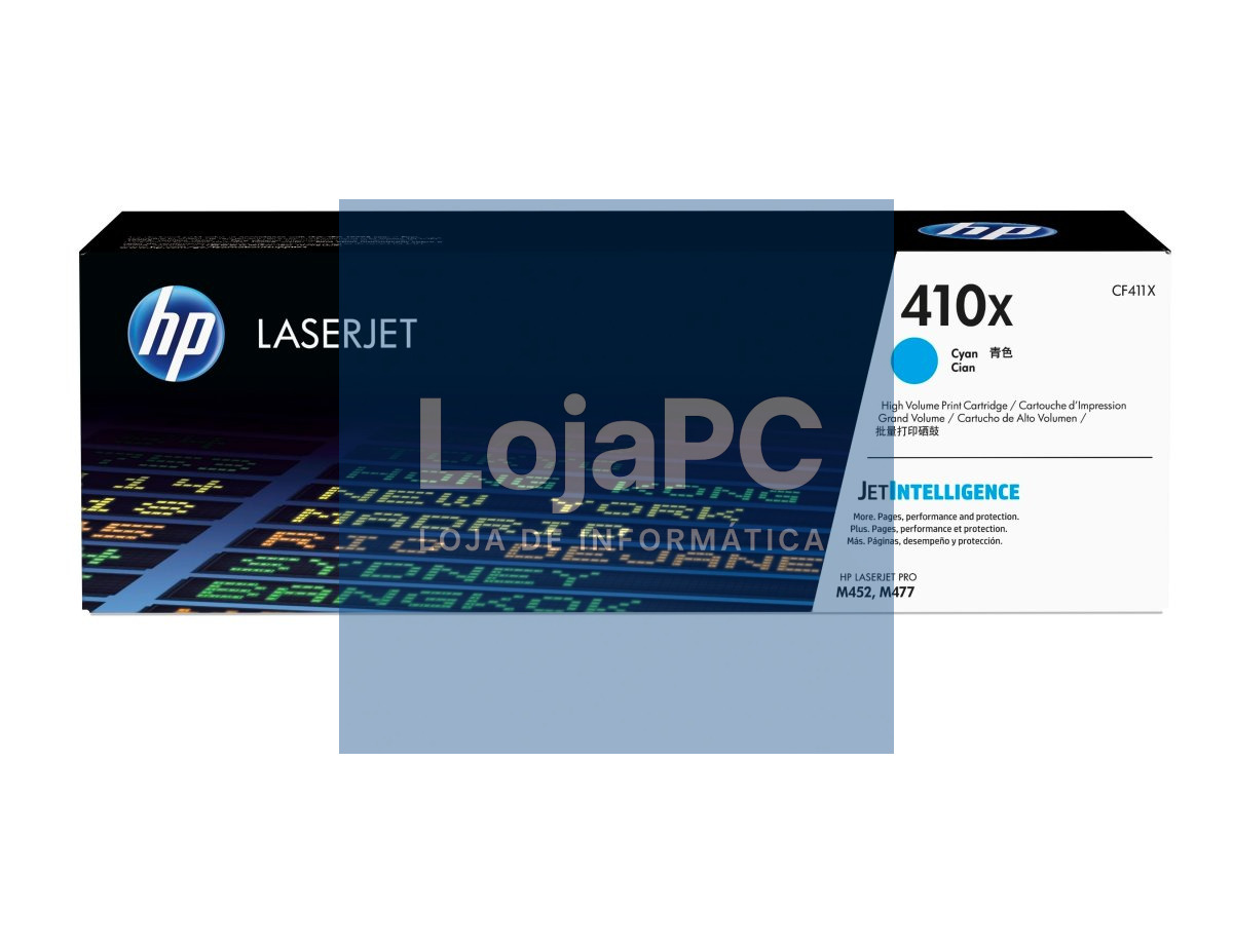HP 410X High Yield Cyan Original LaserJet Toner Cartridge (CF411X)