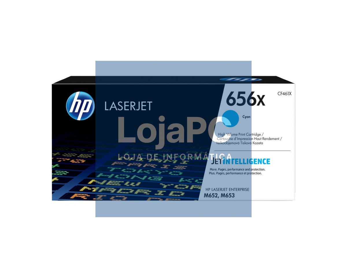 HP 656X High Yield Cyan Original LaserJet Toner Cartridge (CF461X)