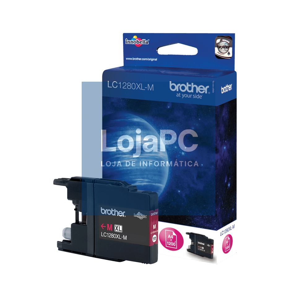 BROTHER LC1280XLM Ink magenta 1200pages MFCJ5910 MFCJ6510 MFCJ6710 MFCJ6910