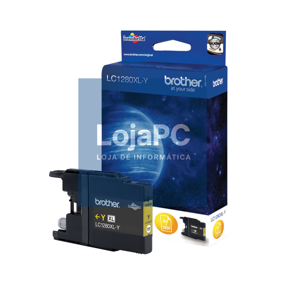 BROTHER LC1280XLY Ink yellow 1200pages MFCJ5910 MFCJ6510 MFCJ6710 MFCJ6910