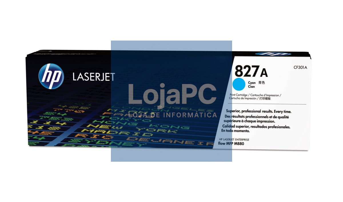HP 827A Cyan LaserJet Toner Cartridge (CF301A)