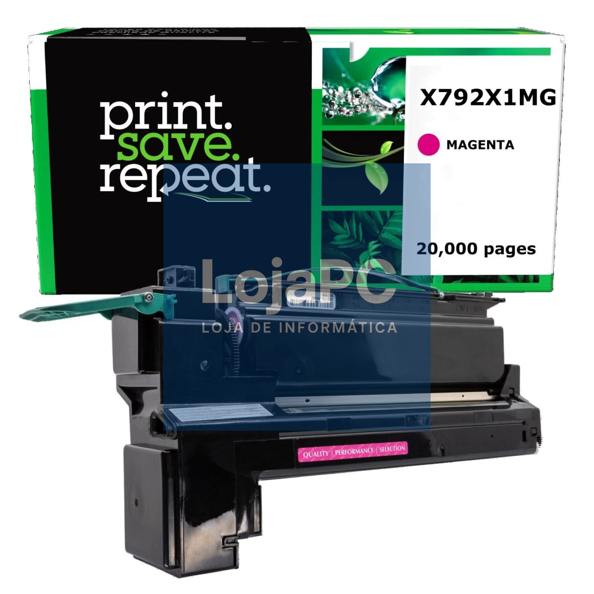 Toner LEXMARK X792X1MG Magenta de retorno 20K a 5  - X792