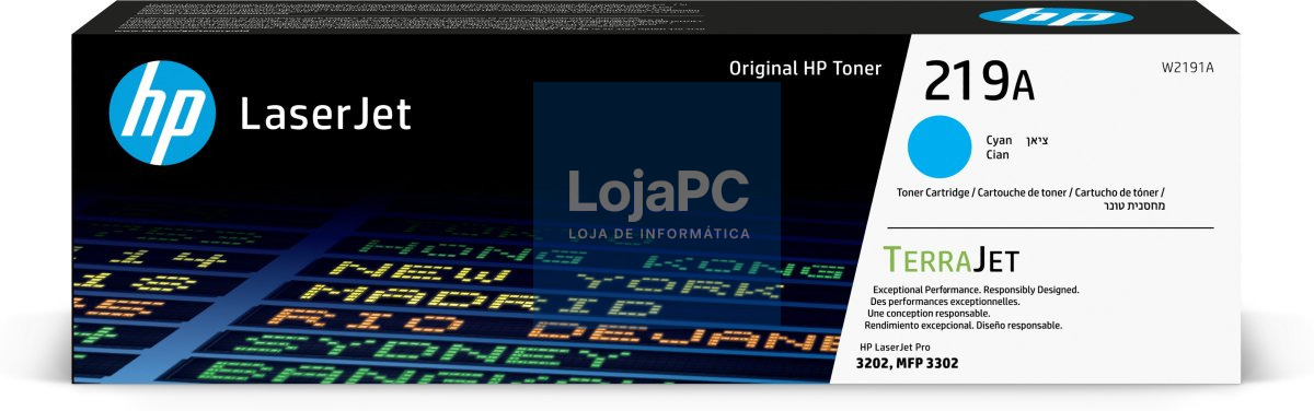 HP 219A Cyan Original LaserJet Toner Cartridge