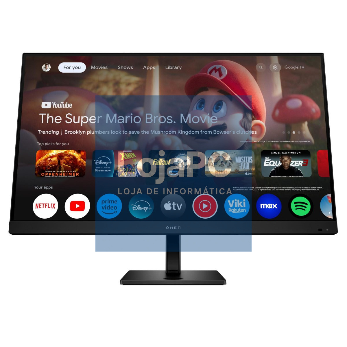 HP OMEN 32X - Monitor Gaming - Smart EMEA-INTL English LOC-Euro Plug UHD 144HZ