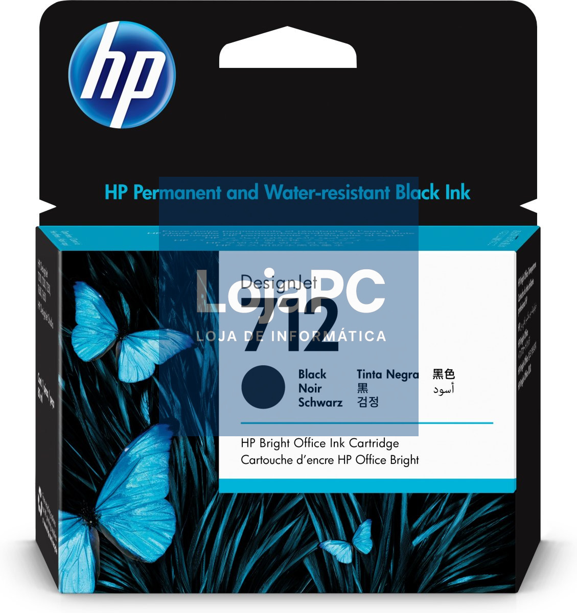 HP 712 80-ML BLACK DESIGNJET INK CARTRIDGE