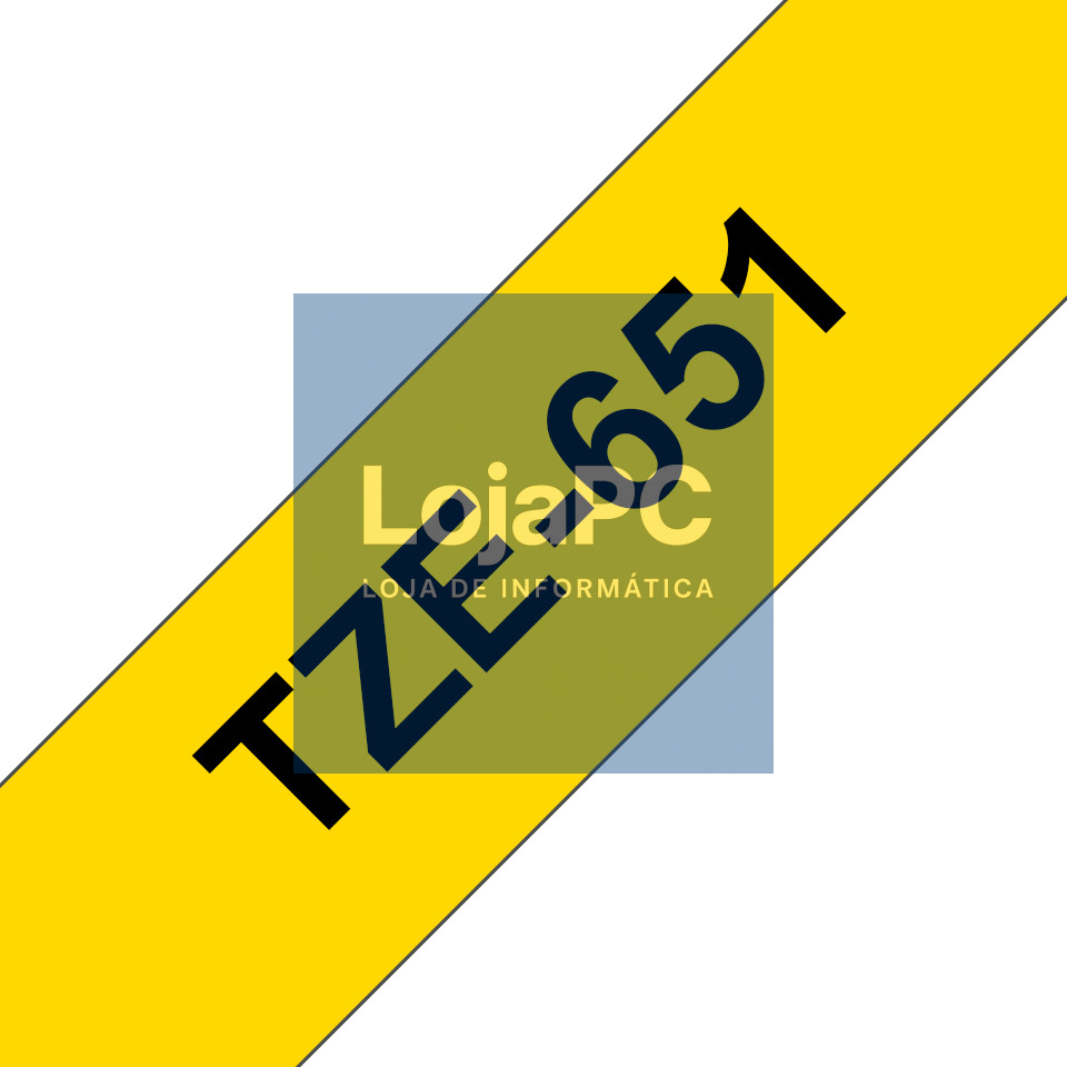 BROTHER P-Touch TZE-651 black on yellow 24mm