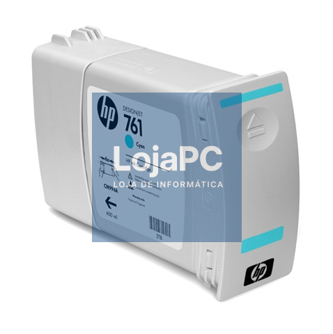 HP 761 400-ml Cyan Designjet Ink Cartridge