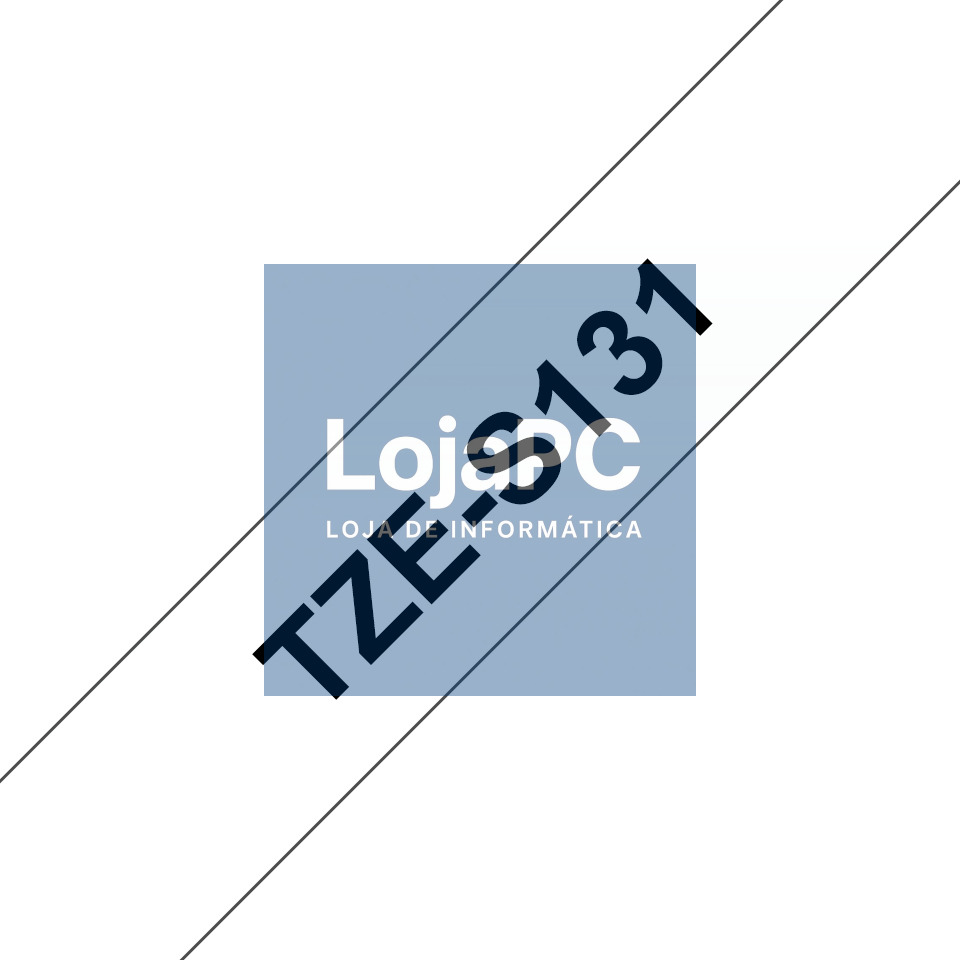 BROTHER TZES131 12mm BLACK ON CLEAR ADHESIVE TAPE