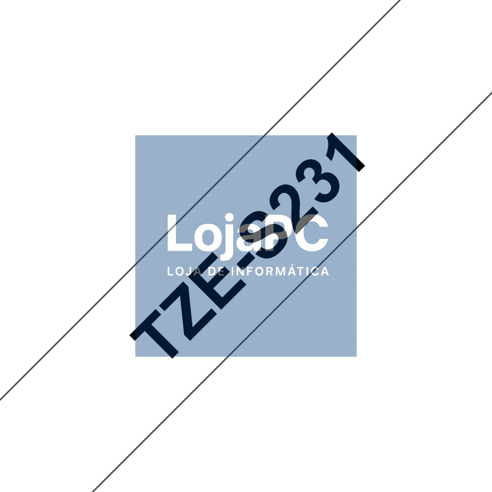 BROTHER P-Touch TZE-S231 black on white 12mm extra gluey