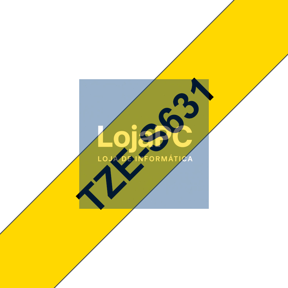 BROTHER P-Touch TZE-S631 black on yellow 12mm extra gluey
