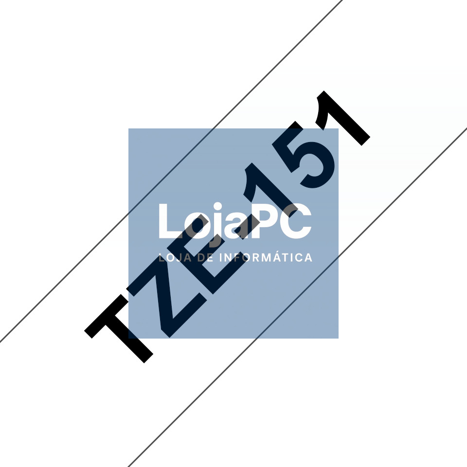 BROTHER P-Touch TZE-151 black on clear 24mm