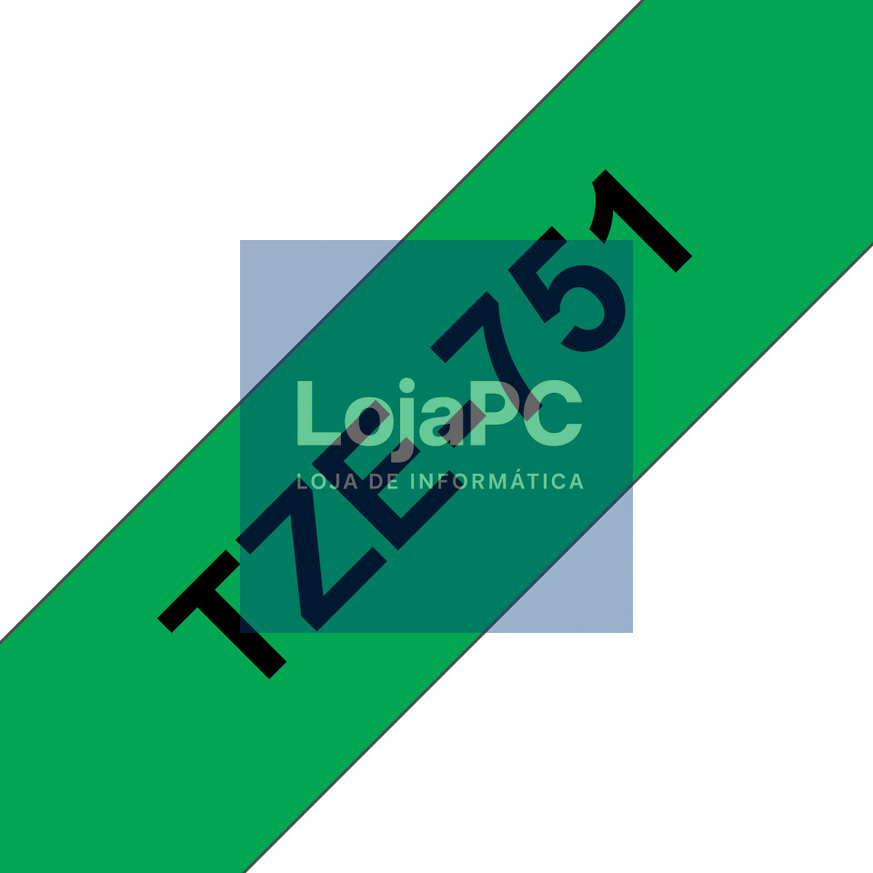 BROTHER P-Touch TZE-751 black on green 24mm