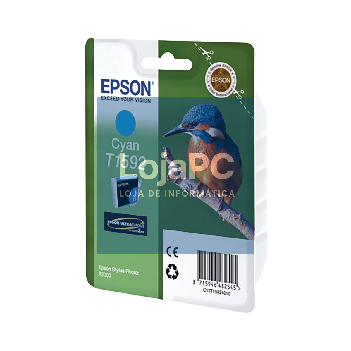 Tinteiro EPSON T1592 Ciano - Stylus Photo R2000