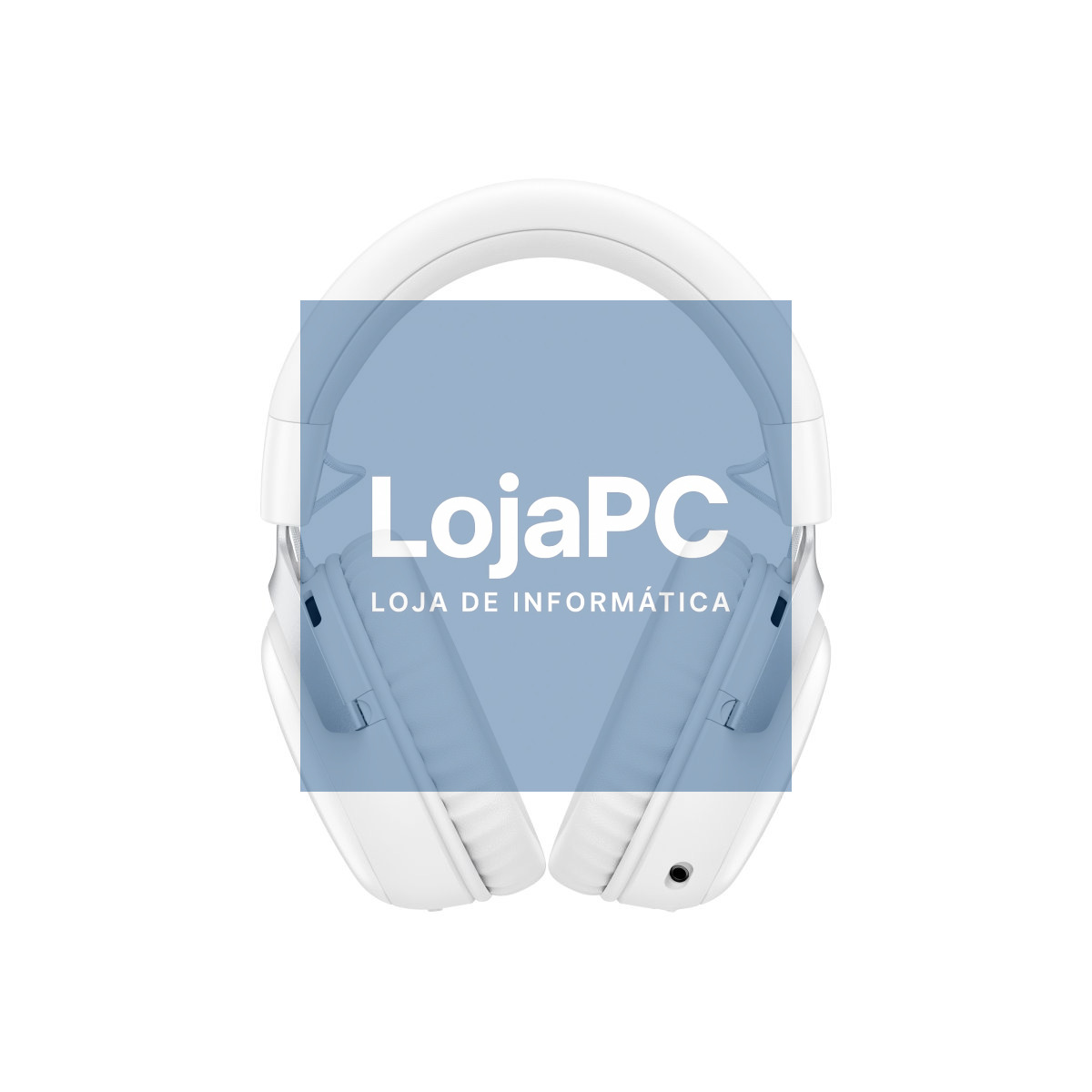 HP HyperX Cloud III S - Headset de gaming sem fios - Branco