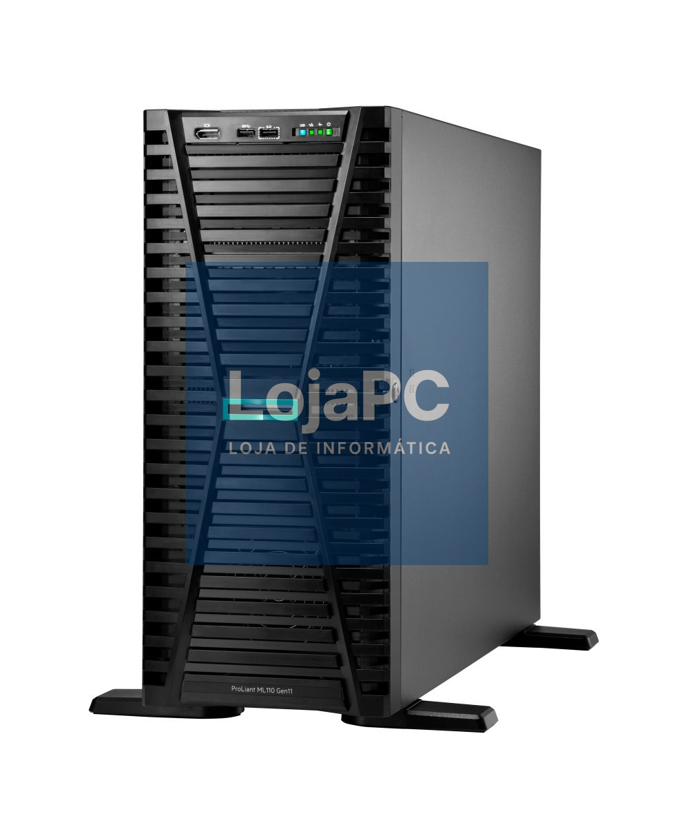 HPE ML110 Gen11 4510 12-core 1P 64GB-R MR408i-o 8SFF 2x480GB SSD 2x1000W RPS