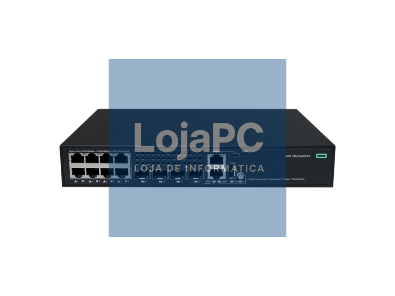 HPE Aruba HPE Networking CW 2150 8p 10M/100M/1G PoE+ 2p SFP 1G 2p SFP+ 1G/10G 125W Switch EU en