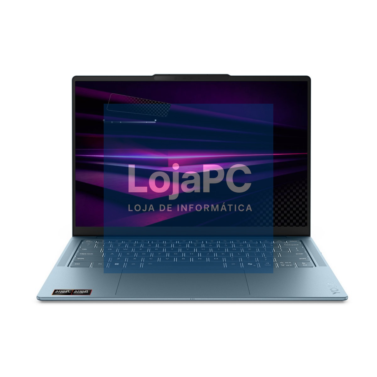 Lenovo Yoga Slim7 14AGP11-635 - AMD Ryzen AI 7, 32GB DDR5, 1TB SSD, 14'' OLED, Integrated AMD Radeon 840M Graphics, Wi-Fi 7 (802.11be) 2*2 + Bluetooth, Windows 11 Home, 3Y Warranty, Tidal Teal, +