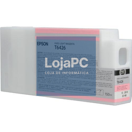 Tinteiro EPSON T6426 Magenta Claro Vivo 150ml - Stylus Pro 7700/7890/7900/9700/9890/9900