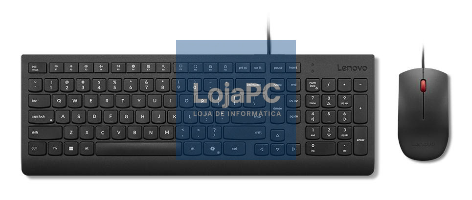 Lenovo Essential Wired Combo Keyboard and Mouse (Portugese 163) - Quanto mais comprar maior é o desconto !