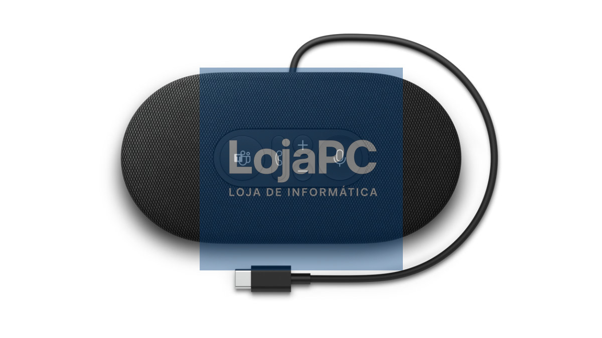 Microsoft Coluna de som USB-C Black - ideal para reuniões do Microsoft Teams, chamadas nítidas e fiáveis, e uma excelente qualidade de som para ouvir música