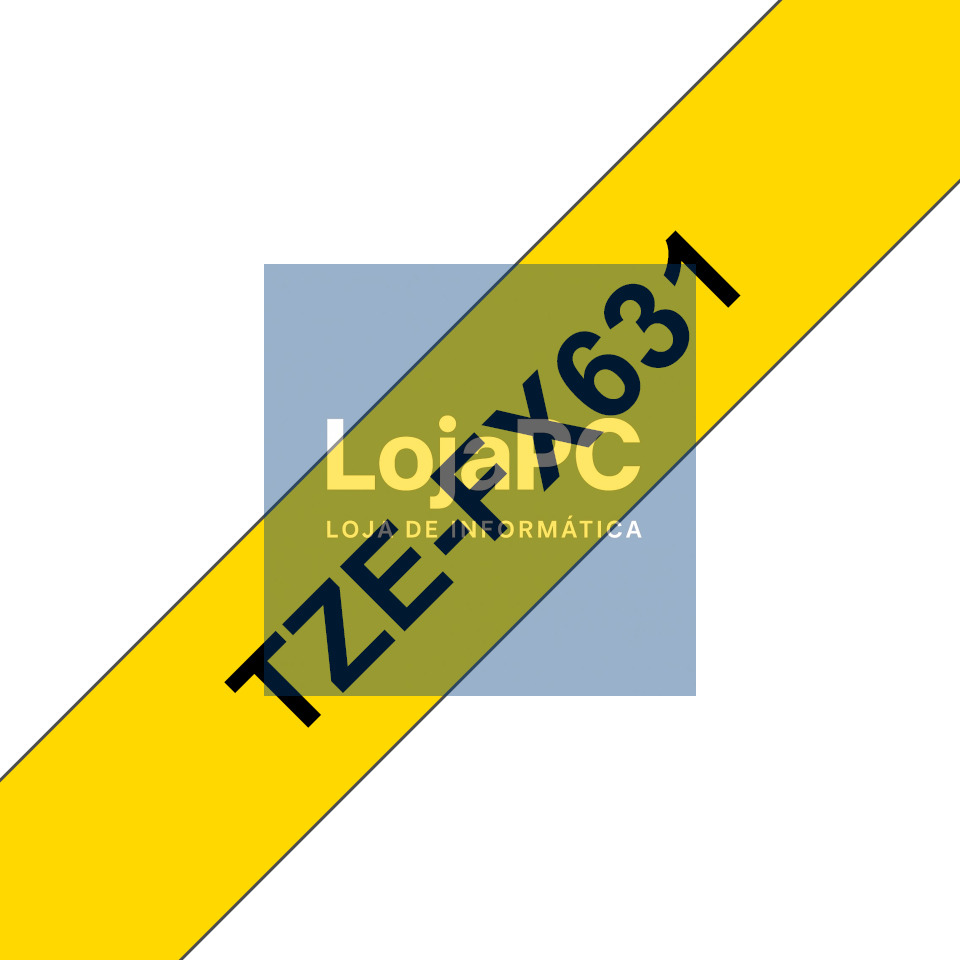 BROTHER P-Touch TZE-FX631 black on yellow 12mm