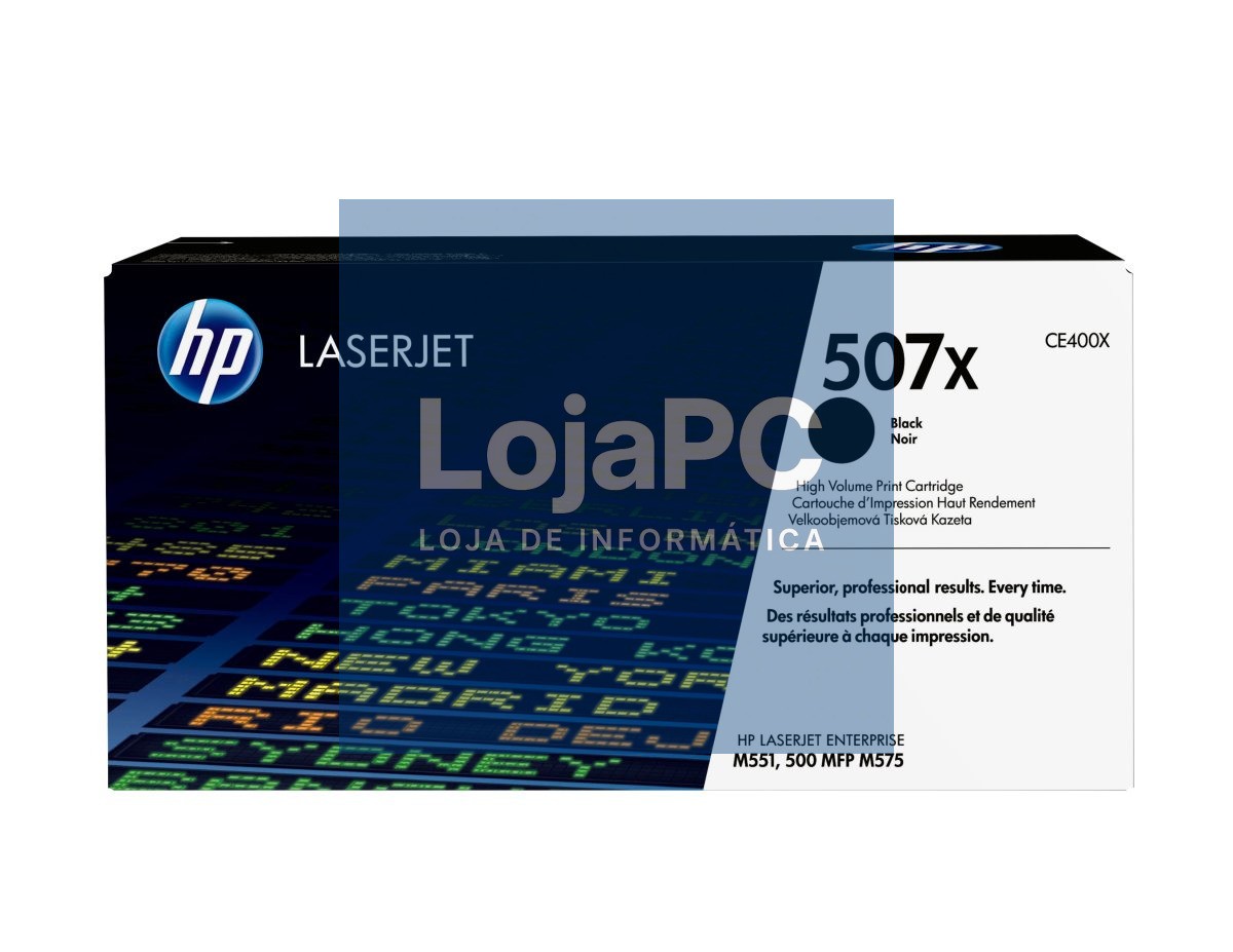 HP 507X original Toner cartridge CE400X black high capacity 11.000 pages 1-pack