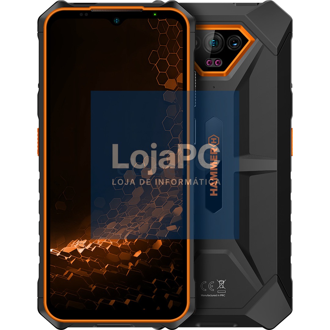 MOVIL SMARTPHONE HAMMER IRON V 6+6/64GB ORANGE — imagem 3