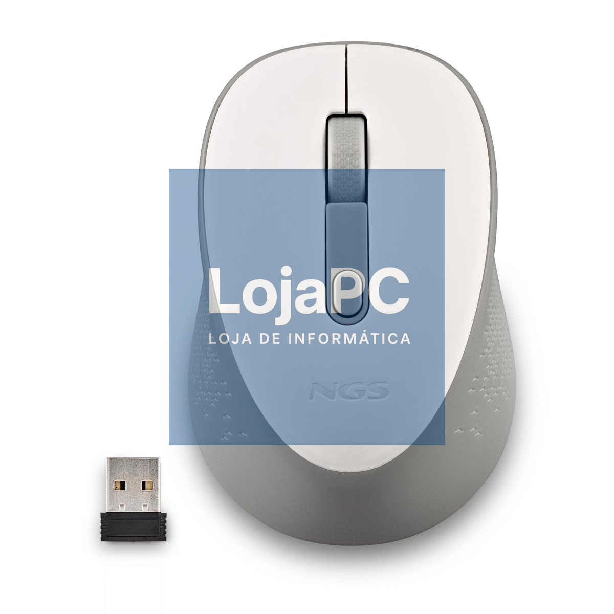 NGS Rato Wireless Silent Mouse 2.4GHZ - Branco