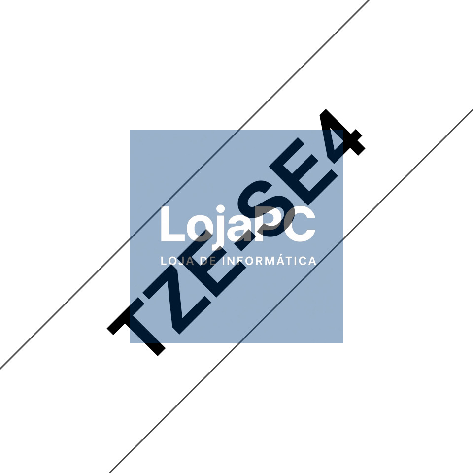 BROTHER P-Touch TZE-SE4 black on security white textile 18