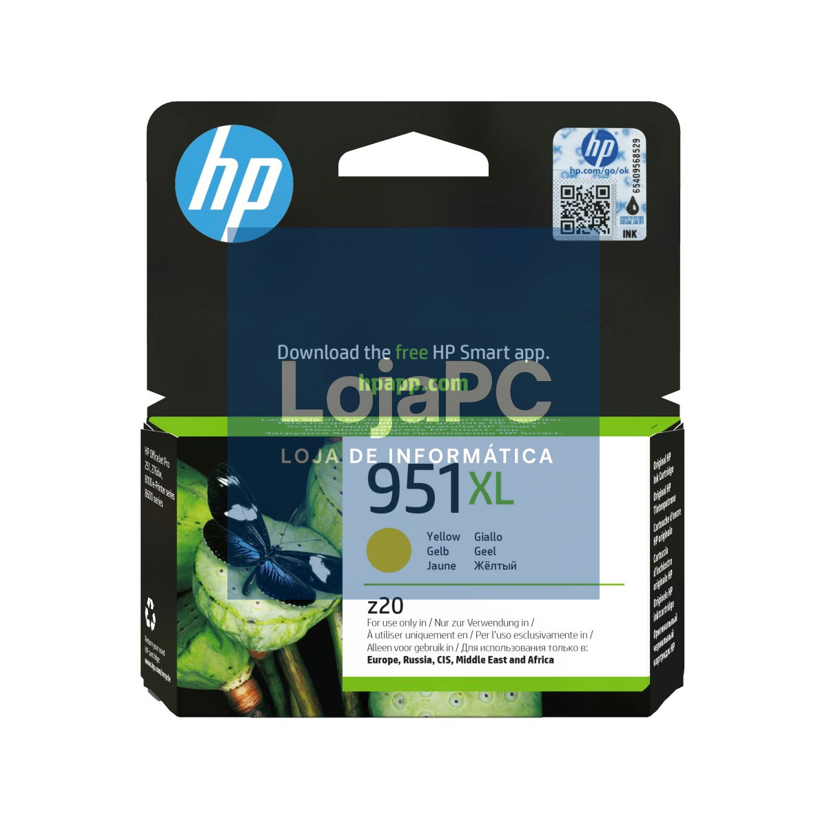 HP 951XL original Ink cartridge CN048AE 301 yellow high capacity 1.500 pages 1-pack Blister multi tag Officejet