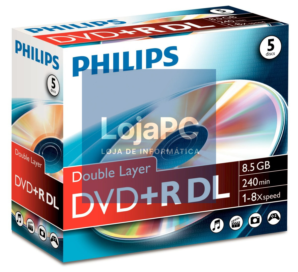Philips DVD+R 8,5GB DL 8x JC (5)