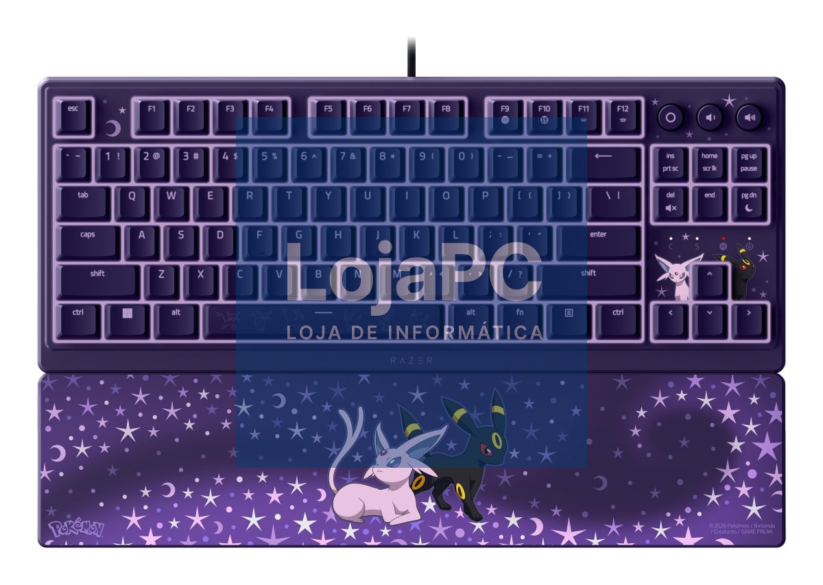 Razer Teclado Ornata V3 Tenkeyless - Pokémon Espeon/Umbreon Ed. - US Layout