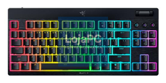 Razer Teclado BlackWidow V4 Low-profile Tenkeyless HyperSpeed (Yellow Switch) - US Layout