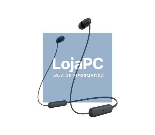 Sony WIC-100B - Auscultadores In Ear Bluetooth. O cabo assenta confortavelmente à volta do pescoço. Até 25h de autonomia. Classificação IPX44 e compatível com a app Sony. Headphones Connect. Cor :
