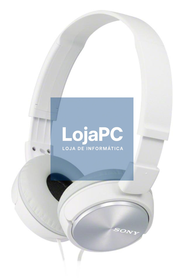 Sony MDR-ZX310W Branco - Auscultadores com aro de design leve e desdobrável