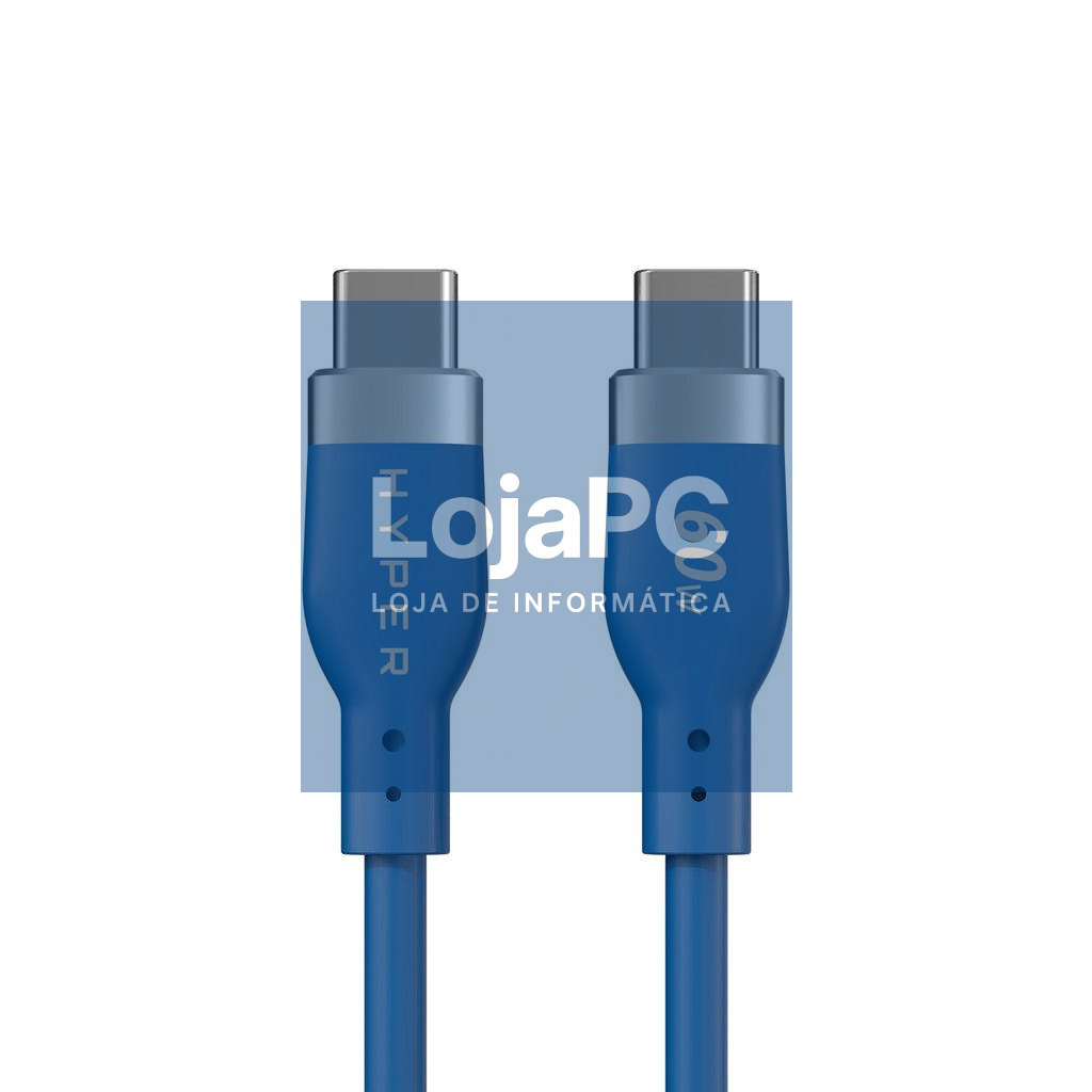 Targus HyperJuice Flex USB-C Silicone Charging Cable - Blue