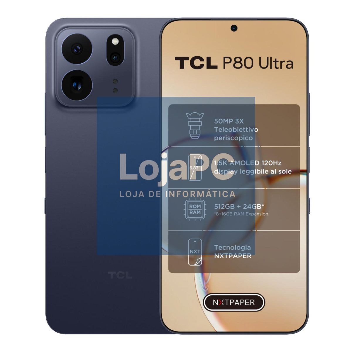 TCL NXTPAPER P80 ULTRA (8+12GB|512GB) MIDNIGHT BLUE