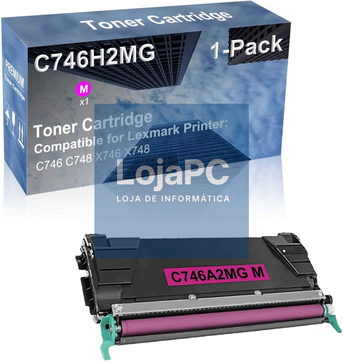LEXMARK C746, C748 toner cartridge magenta standard capacity 7.000 pages 1-pack