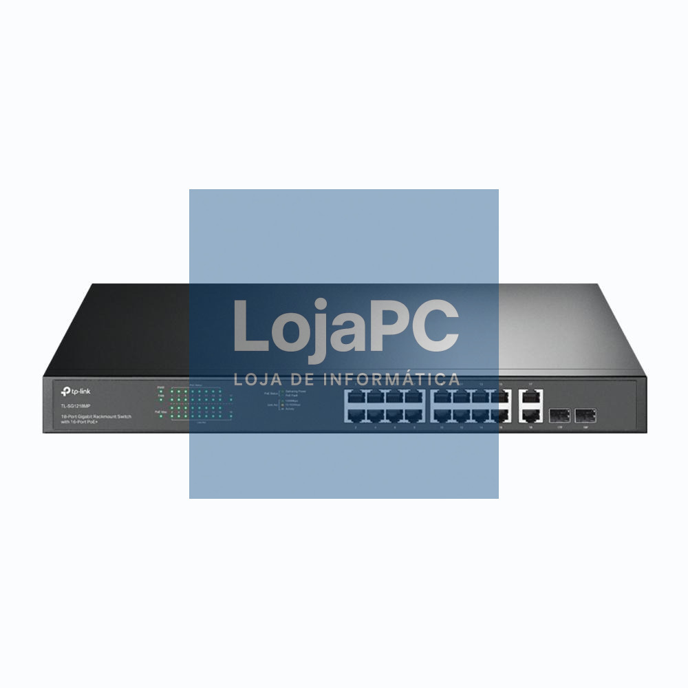 TP-Link 18-Port Gigabit Rackmount Switch with 16-Port PoE+