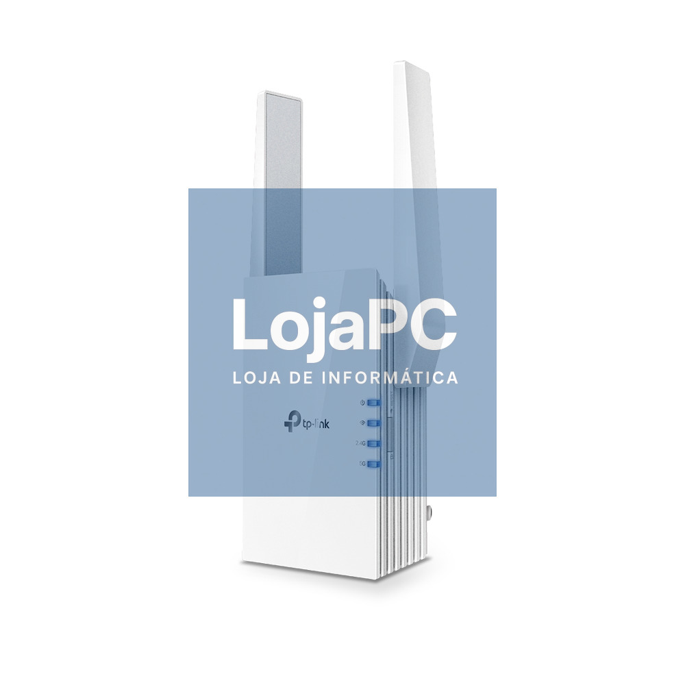 TP-Link AX1500 Wi-Fi 6 Range Extender, Broadcom 1.5GHz Tri-Core CPU, Wall Plugged, 2 external antennas, 1 Gigabit Port, 1201Mbps at 5GHz + 300Mbps at 2.4GHz, Range Extender/AP mode, WPS, Downlink and