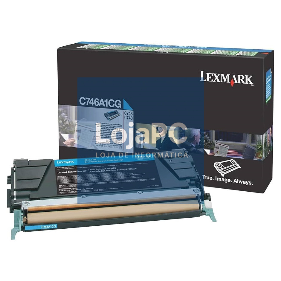 LEXMARK C746 C748 toner cartridge cyan standard capacity 7.000 pages 1-pack With returnprogram