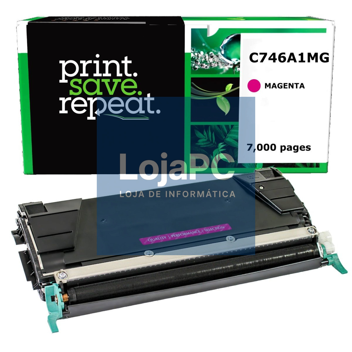 LEXMARK C746 C748 7K toner cartridge magenta standard capacity 7.000 pages 1-pack With returnprogram