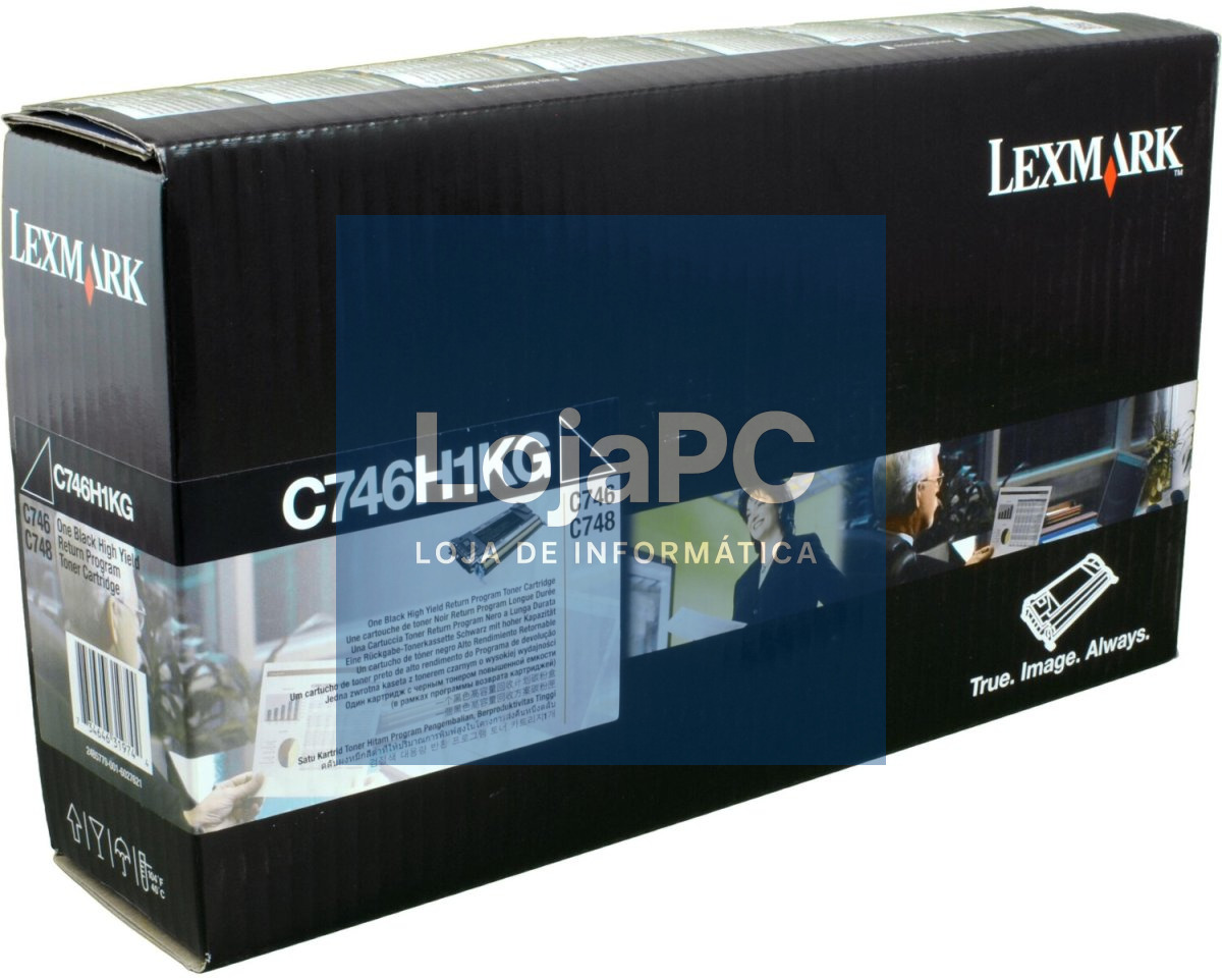 LEXMARK C746 C748 toner cartridge black standard capacity 12.000 pages 1-pack - return program